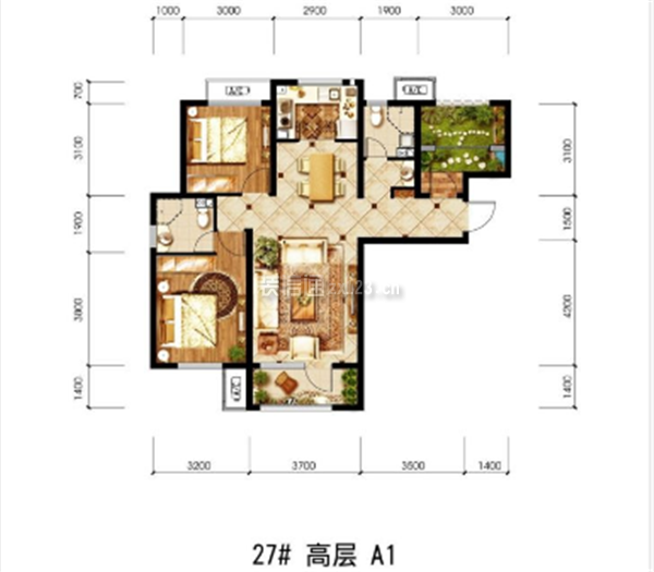 孔雀城学府公园户型图