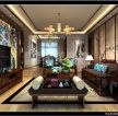 熙龙湾110㎡新中式三居室客厅装修效果图
