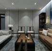 巴东海城135㎡新中式大平层客厅装修效果图