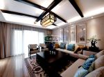 棕榈泉悦江国际167平米四居室中式风格客厅装修效果图