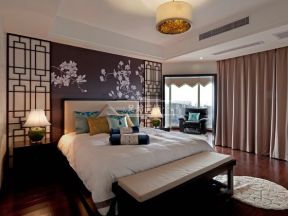 棕榈泉悦江国际167平米四居室中式风格卧室装修效果图