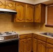 2023乡村美式风格厨房实木橱柜装修设计图片