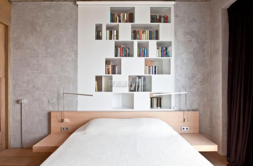 北欧卧室床头创意装潢设计图片