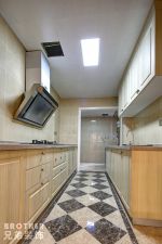 华润中央公园155平米三居室简欧风格厨房装修效果图