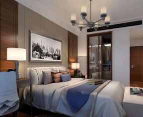 新中式风格卧室设计 2020新中式风格卧室效果图 