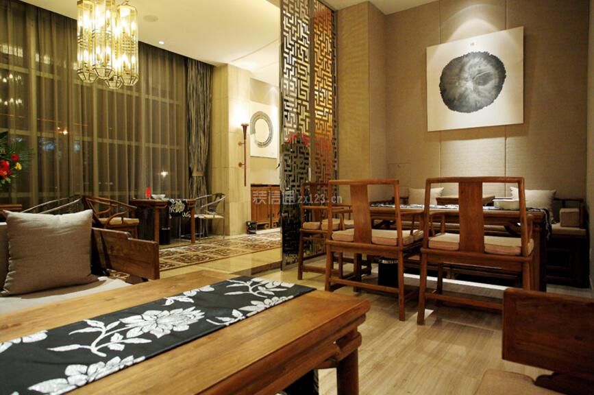 杭州中式风格茶馆室内设计图片大全