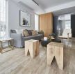 北欧简约设计风格客厅浅色木地板图片
