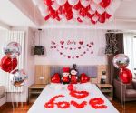 2023婚房卧室气球装饰效果图片