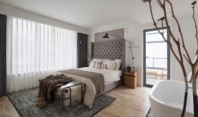 2020欧式主卧室窗帘设计 欧式主卧装修效果图片 欧式主卧室设计
