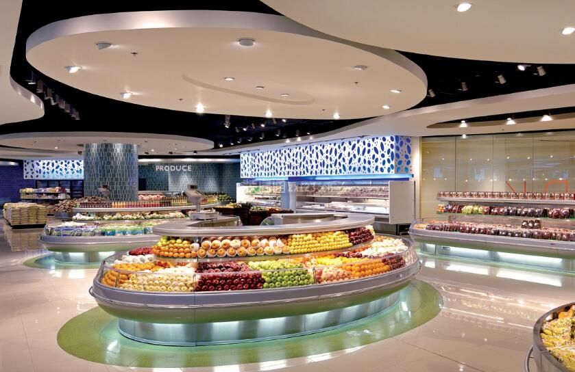 2023水果超市创意吊顶装潢设计图
