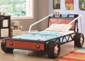 装修创意床 2020创意儿童房汽车床效果图