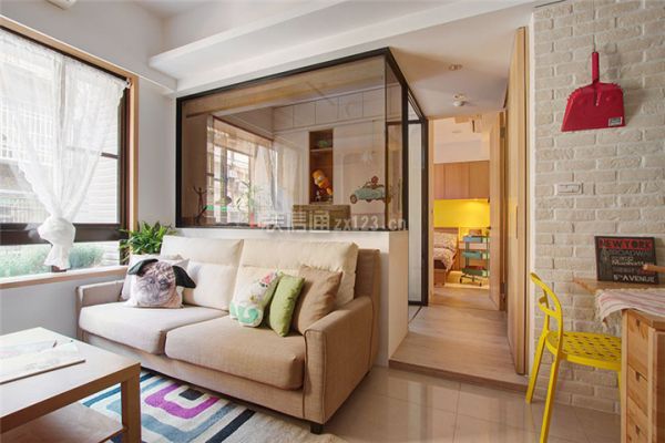保定翠园公寓52平米一居室台式风格装修案例