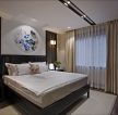 新中式风格卧室床头两边造型设计高清效果图