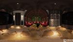 颐和盛世420㎡中式别墅影音室装修360度全景效果图