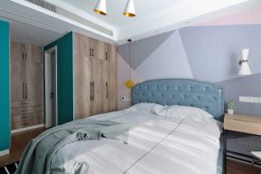 嵌入式衣柜效果图 2020嵌入式衣柜设计 卧室床头墙纸效果图 