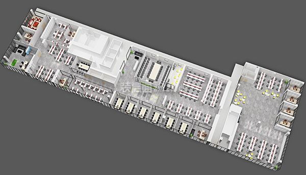 800平米大公司建筑外立面設計圖