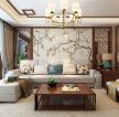 现代中式房屋客厅实木茶几设计图片