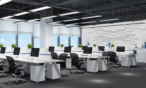 现代风格800平米大公司办公室装修效果图
