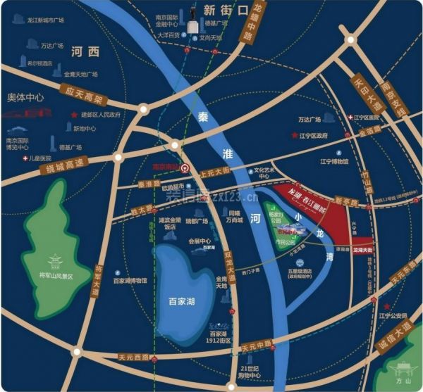 龙湖春江郦城区位图