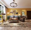 美式风格400平米别墅客厅沙发墙装饰效果图