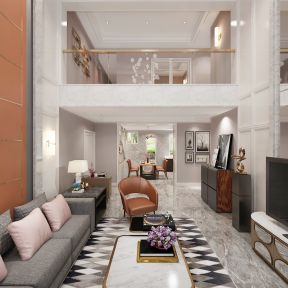 现代风格450平米别墅沙发设计效果图