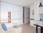 滨海小城35㎡小公寓北欧风格客厅装修效果图