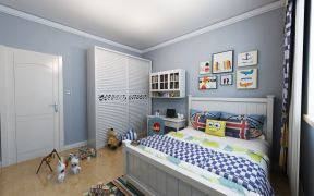 现代欧式风格80平米二居儿童卧室家装效果图