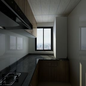 2023时尚二居室家庭厨房橱柜台面装修效果图
