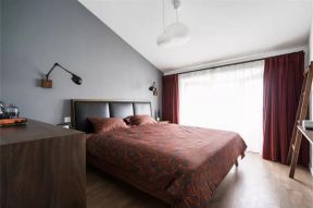 北欧风格复式房卧室壁灯设计图片
