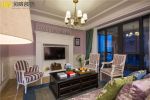 凯泰欧城88㎡美式两居室客厅装修效果图