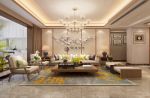 新中式风格151平三居室客厅沙发装饰效果图