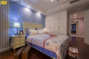 凯泰欧城88㎡美式两居室卧室装修效果图