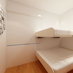 现代风格75平米三居卧室家装效果图
