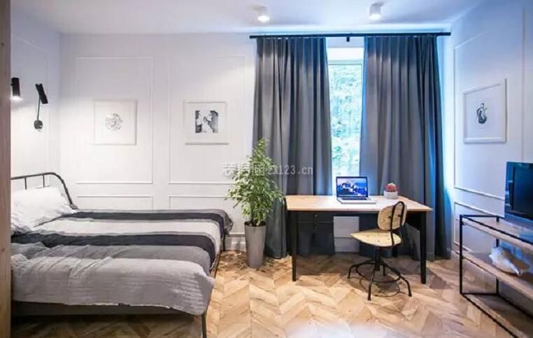 30平米公寓单人卧室装修装潢图