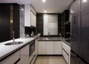 96平方房子厨房整体橱柜设计装修效果图