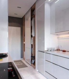 进门厨房装修图 2020进门厨房装修图 现代风格公寓装修效果图