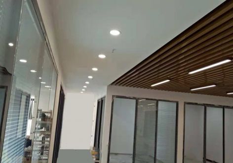 长沙新城科技园565平方米办公室装修实景图