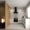 日式风格96平米三居厨房橱柜装修效果图