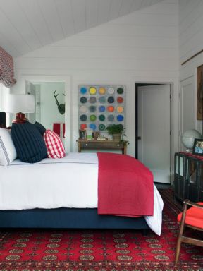 2023英式风格家庭卧室地毯搭配设计图片
