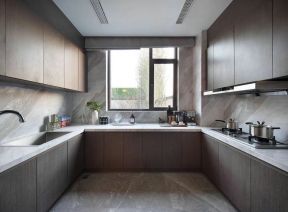 180平大户型厨房橱柜装修设计效果图