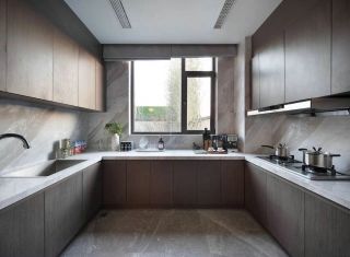 180平大户型厨房橱柜装修设计效果图