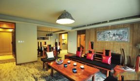 南山雅苑120平米三居室现代风格客厅装修效果图