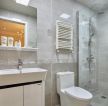 90个平方房屋卫生间玻璃隔断设计装修案例