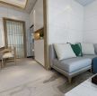 日式简约风格三居室客厅沙发装潢效果图