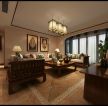 九江国际湾134平米三居室东南亚风格客厅装修效果图