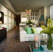 2023现代风格公寓客厅白色沙发设计图片