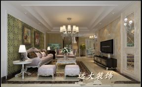 歐式風(fēng)格客廳裝修效果圖 2020大氣歐式風(fēng)格客廳裝修效果圖