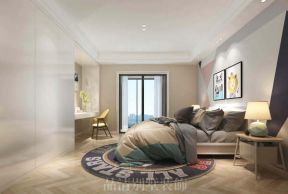 580平別墅臥室房間背景墻裝修效果圖