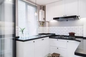 小北欧风格95平二居白色厨房装修图片