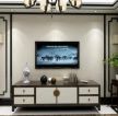 新中式风格97平三居客厅电视墙装修效果图